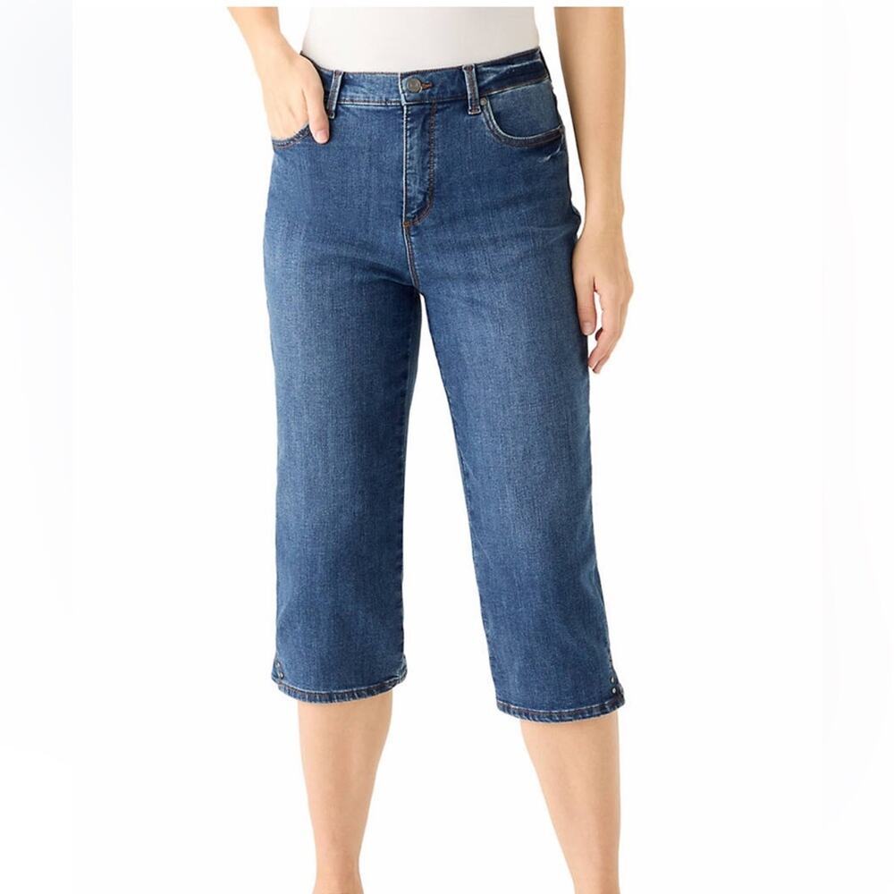 Gloria Vanderbilt Cropped Blue Jeans